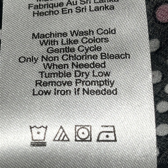 Donna Karan Black and White Polka Dot PAJAMA Sleepwear FEMININE, WOMEN SIZE L - Picture 9 of 10